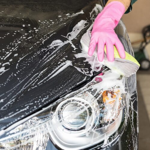 mycie reflektorów samochodowych